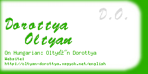 dorottya oltyan business card
